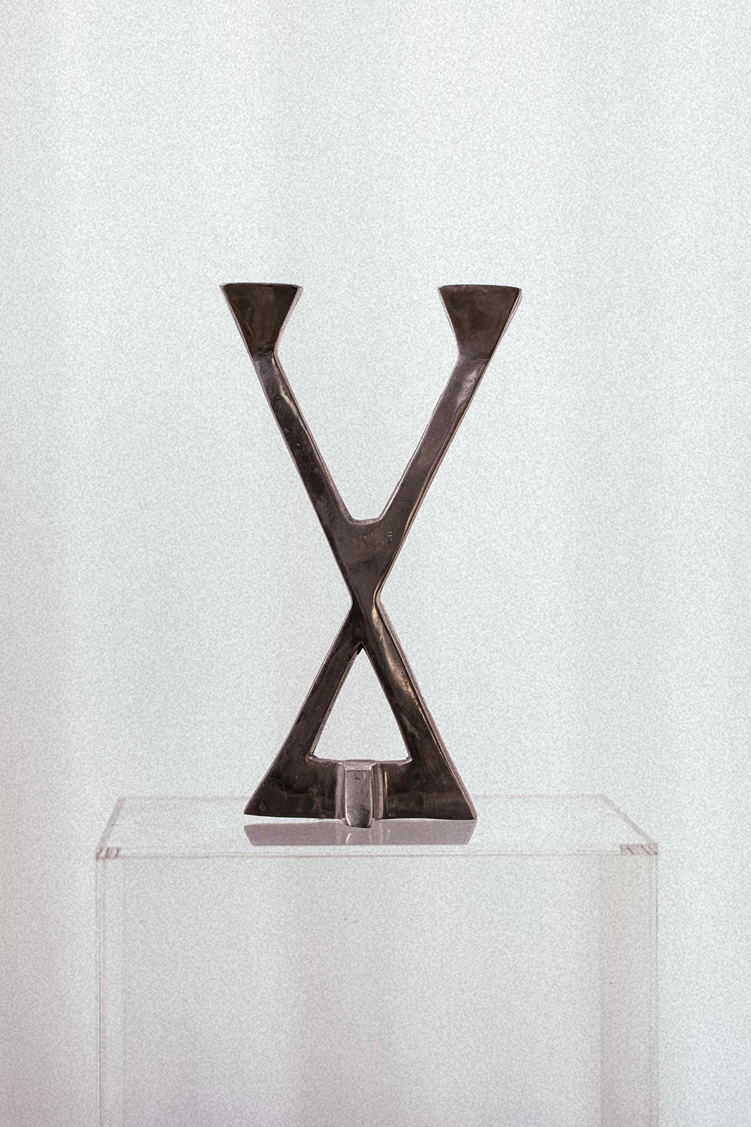 Triangle Cross Double Candle Holder