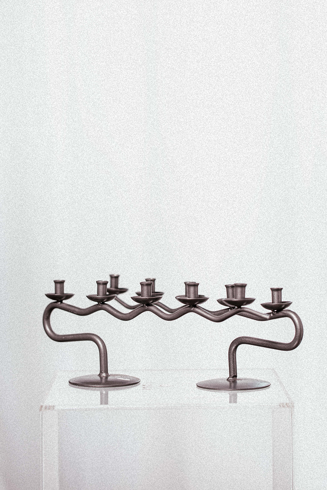 Metal 5 Point Candlestick Pair
